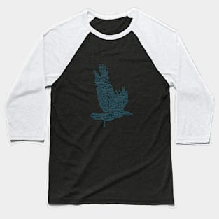Eagle Bird Free Wildlife Text Word Cloud Baseball T-Shirt